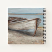 岸の白塗り船 ノートブック (裏面)