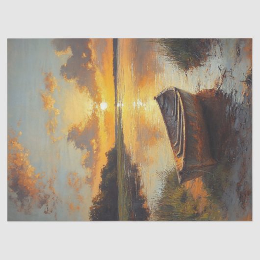 岸の離れ絵を描に乗る船 薄葉紙 (正面)