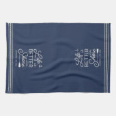 岸パーソナライズされたに命が届く キッチンタオル (横)