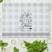 岸パーソナライズされたの方が命が好い キッチンタオル (折り畳み)