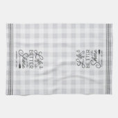 岸パーソナライズされたの方が命が好い キッチンタオル (横)