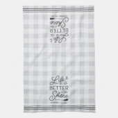 岸パーソナライズされたの方が命が好い キッチンタオル (縦)