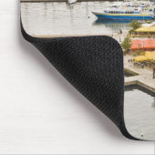 岸壁と水辺の眺め マウスパッド (コーナー)