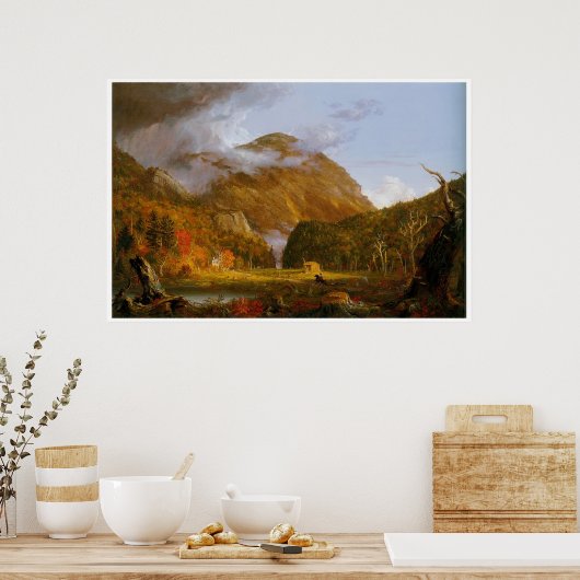 峠の眺望 ポスター (キッチン)