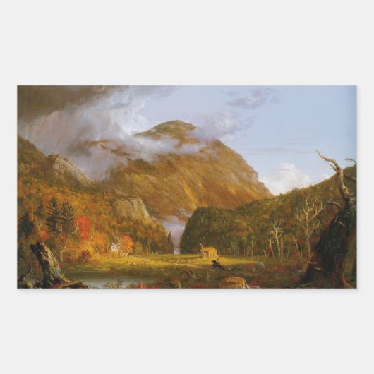 峠の眺望 長方形シール (正面)