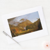 峠の眺望 長方形シール (封筒)