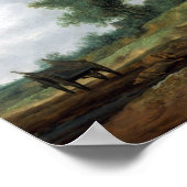 峠を越えて砂丘の街のサロモン・ヴァン・ルイスダエル・ロード ポスター (角)