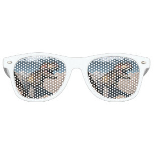 峡谷で轟音を上げるティラノサウルスレックス レトロサングラス