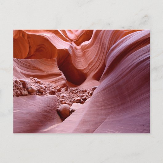 峡谷の光と岩 ポストカード (正面)