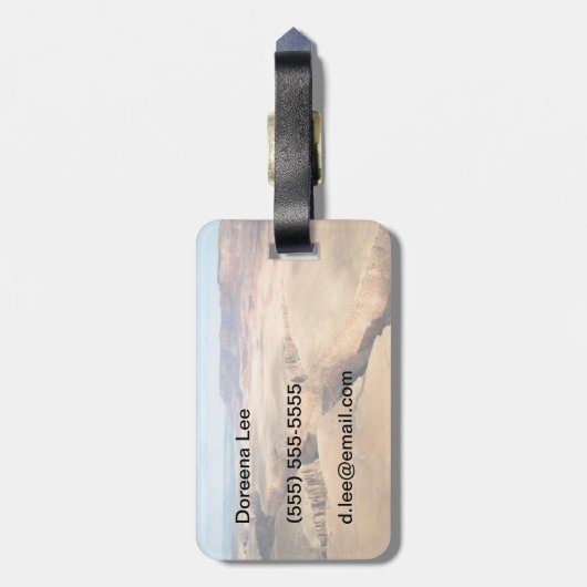 峡谷の峡谷 ラゲッジタグ (裏面縦)