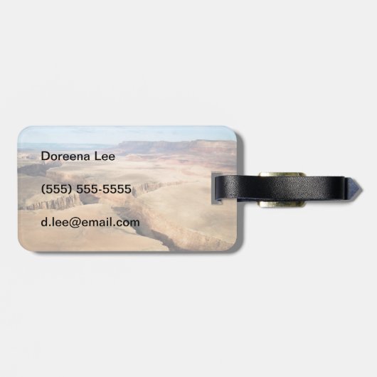 峡谷の峡谷 ラゲッジタグ (裏面横)