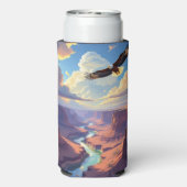 峡谷を飛ぶ鷹 スリム缶クーラー (Seltzer裏面)