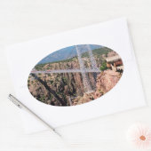 峡谷王室の橋、アメリカで最高峰 楕円形シール (封筒)