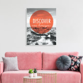 峡谷 |新しいホライゾンの検出引用文 キャンバスプリント (インサイチュ (リビング))