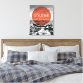 峡谷 |新しいホライゾンの検出引用文 キャンバスプリント (インサイチュ (寝室))