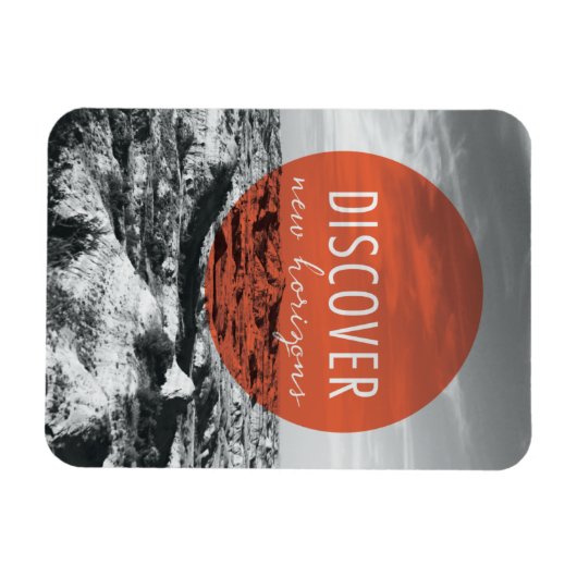 峡谷 |新しいホライゾンの検出引用文 マグネット (横)