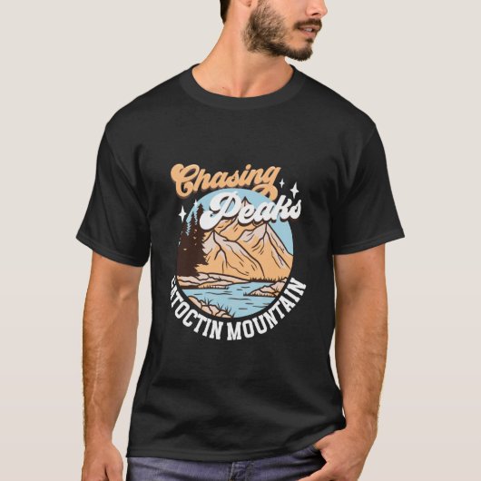 峰を追う - カトクティン山 Tシャツ (正面)
