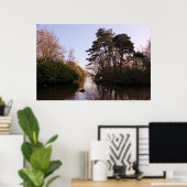 島々の間に、ロアースパーク湖、カーディフ。 ポスター (ホームオフィス)