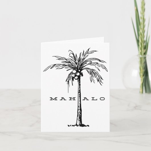 島からマハローハワイ。アロハ感じスピール カード (正面)