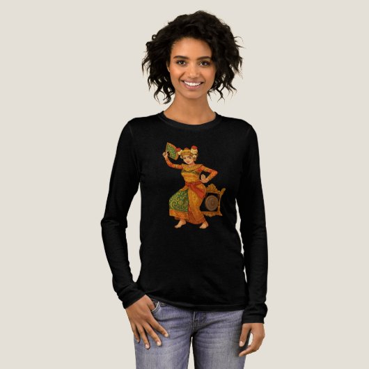 「島から踊りの女神さま トライブレンドＴシャツ (正面全体)