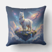 島かわいらしに浮かぶアルパカ天国 クッション (裏面)