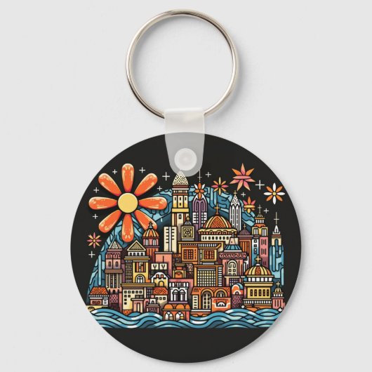 島での休暇 キーホルダー (正面)