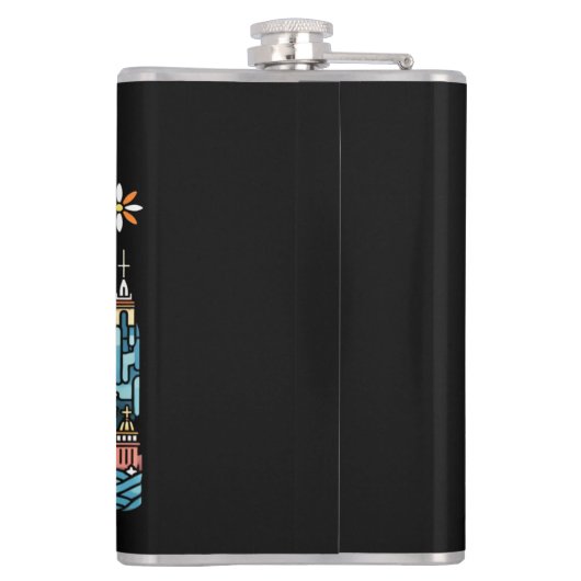 島での休暇 フラスク (裏面)