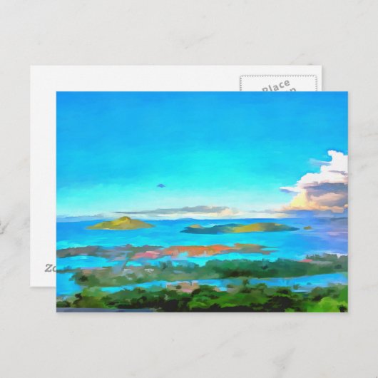 島と海 ポストカード (正面/裏面)