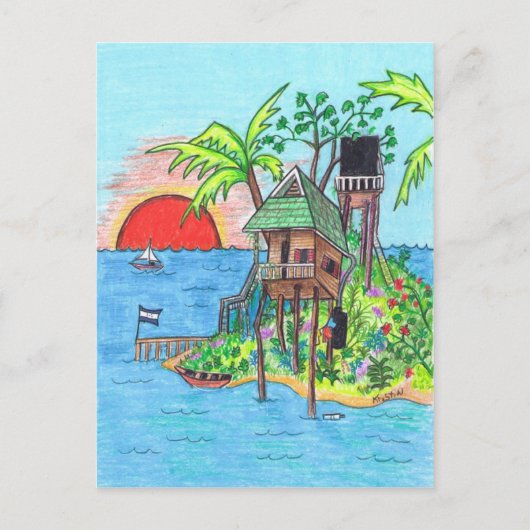 島のはがき ポストカード (正面)