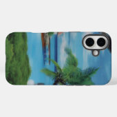 島のやすらぎ | 南国のビーチの風景 Achempong D Case-Mate iPhoneケース (裏面 (横))