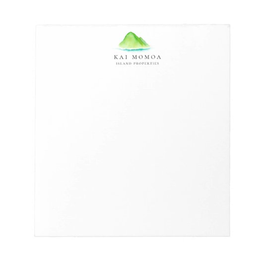 島のオアシス ノートパッド (正面)
