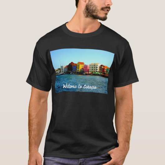 島のキュラカオデザインバイアドリオ Tシャツ (正面)