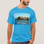 島のキュラカオデザインバイアドリオ Tシャツ (正面)
