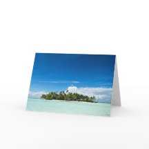 島のグリーティングカード(横)