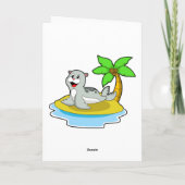 島のシール カード (裏面)