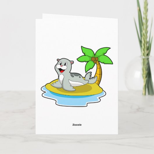 島のシール カード (裏面)