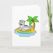 島のシール カード (正面)