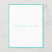 島のチラシの木、カスタマイズ可能な文字 チラシ (裏面)