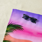 島のトロピカルビーチサンセット ビーチタオル (インサイチュ)