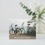 島のバイク – ミシガン州マッキナック島 ポストカード (スタンド正面)