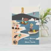 島のパロッツカップル山の結婚頂上 招待状 (スタンド正面)