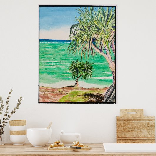 島のビュー ポスター (キッチン)