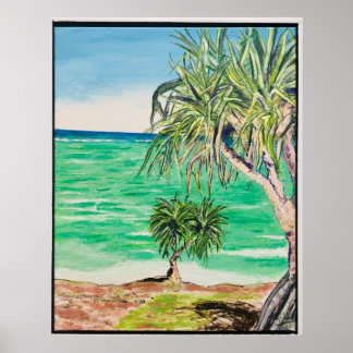 島のビュー ポスター