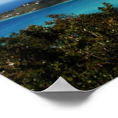 島のビーチ ポスター (角)