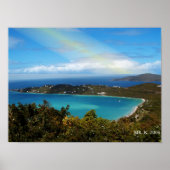 島のビーチ ポスター (正面)