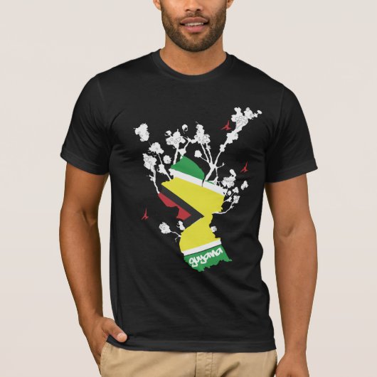 島のプライドのガイアナメンズ Tシャツ (正面)