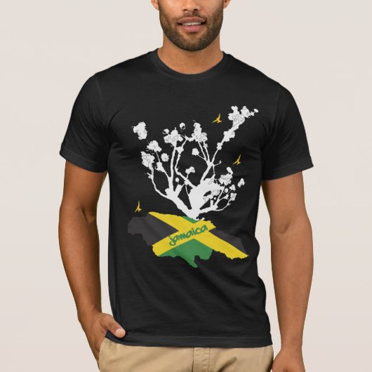 島のプライドのジャマイカメンズ Tシャツ (正面)