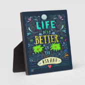 島のプラークに命が懸かる フォトプラーク (正面)