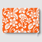 島のプルメリアのパターン ゲストブック (裏面)