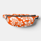 島のプルメリアのパターン ファニーパック (レイダウン)